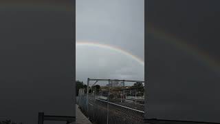 【感動】大きな虹🌈よく見るとダブルレインボー