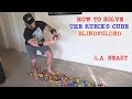 Blindfolded Dude Solves Rubik's Cube in 3 Min (Whi...