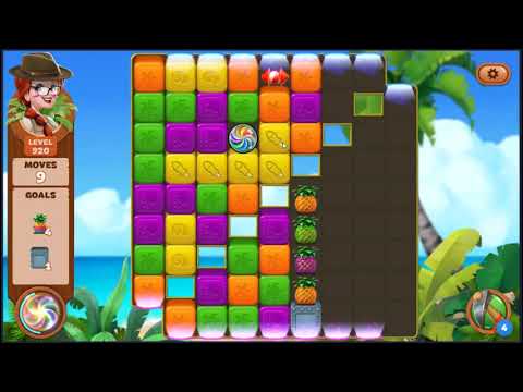 Lost Island Blast Adventure Level 920 - NO BOOSTERS 🏝️ | SKILLGAMING ✔️