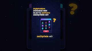 Durdurma Düğmesi Slotta Sonucu Değiştirir mi? 50 Saniyede RNG