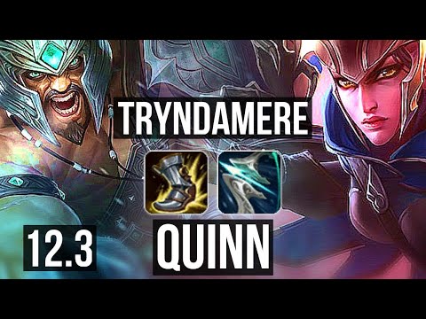 TRYNDAMERE vs QUINN (TOP) | Rank 4 Trynda, 1/1/10 | KR Challenger | 12.3