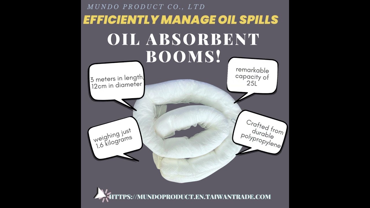 【Efficiently Manage Oil Spills with Our Oil Absorbent Booms!】🌊🛢️