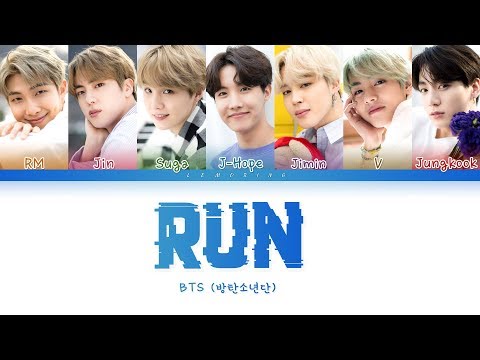 BTS (방탄소년단) - RUN [Color Coded Lyrics/Han/Rom/Eng/가사]
