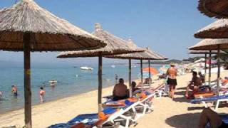 preview picture of video 'Greece Halkidiki Toroni Beach at  Barracuda bar - july 2009'