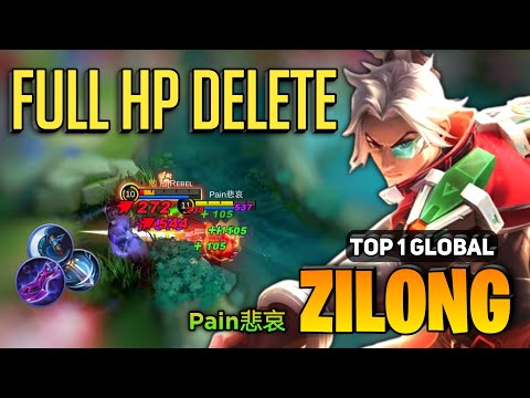 Zilong Insane Burst Damage [ Top 1 Global Zilong Best Build ] By Pain悲哀 - Mobile Legends