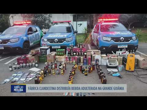 Fábrica clandestina distribuía bebida adulterada em Terezópolis Goiás