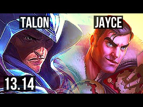 TALON vs JAYCE (MID) | 8/0/1, 2.7M mastery, 1000+ games, Legendary | KR Grandmaster | 13.14