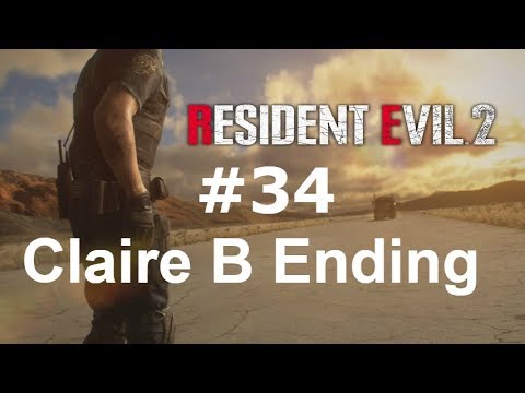 Resident Evil 2 Remake Claire B Walkthrough No commentary PT 34 True Final Boss Game Ending