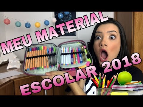 MEU MATERIAL ESCOLAR 2018 - Mah Marangoni