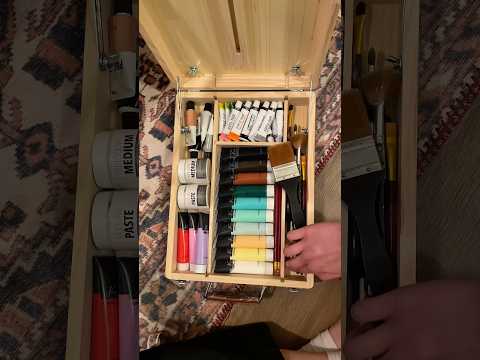Unboxing and organizing my art supplies with me🎨🖌️ #organizing #satisfying