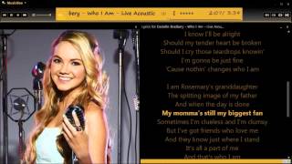 Danielle Bradbery Acoustic Who I Am w/lyrics