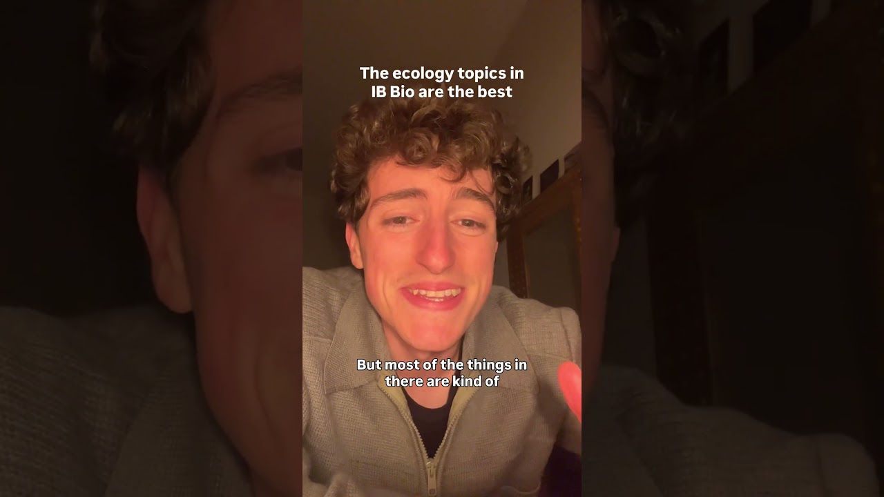 The ecology topics in IB Bio are the best