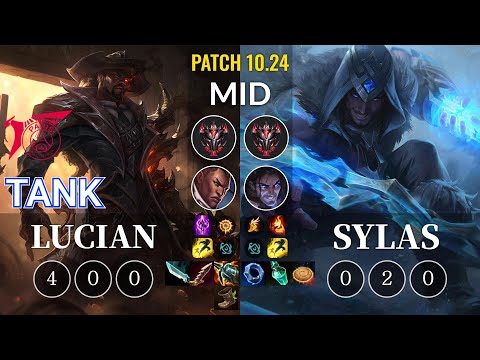 TLN Tank Lucian vs Sylas Mid - KR Patch 10.24