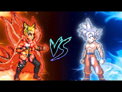 Naruto Baryon V3 VS Goku MUI in Jump Force Mugen 😱
