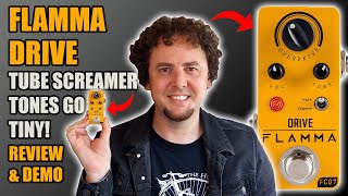 Video thumbnail for Flamma FC07 Overdrive Pedal | The smallest, best-sounding Tube Screamer for under $50? Review & Demo by Rich. Words. Music.