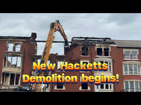 New Hacketts hotel Demolition begins! Part one