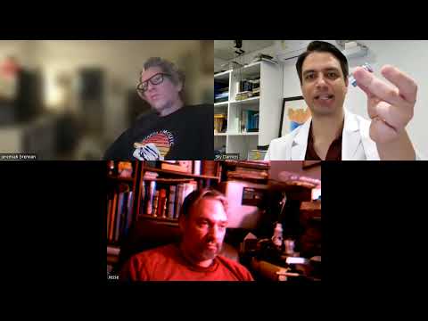 Mathematician Jesse Brown and his friend Jeremiah Brennan interviewing physicist Sky Darmos