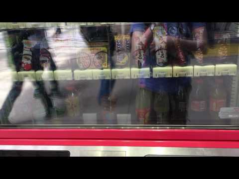 Using a Selecta vending machine with touch screen menu at Gare du Nord