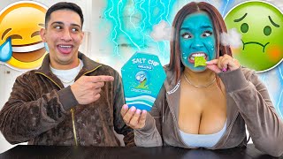 SECRETLY Making my Girlfriend Eat The SALTIEST CHIP IN THE WORLD!! *REVENGE PRANK*