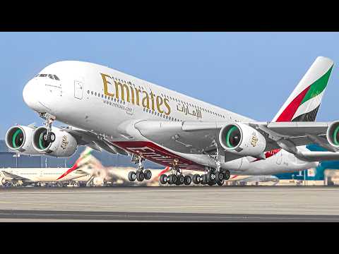 ✈️ AIRSIDE TAKEOFFS & LANDINGS 🇦🇪 Dubai International Airport Plane Spotting Part 2