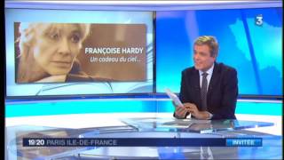 Françoise Hardy l'invitée du JT