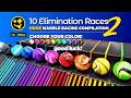 TEN Marble Races 2 Elimination Races Compilation Marbles Marblerun Marblerace Asmr Sensory