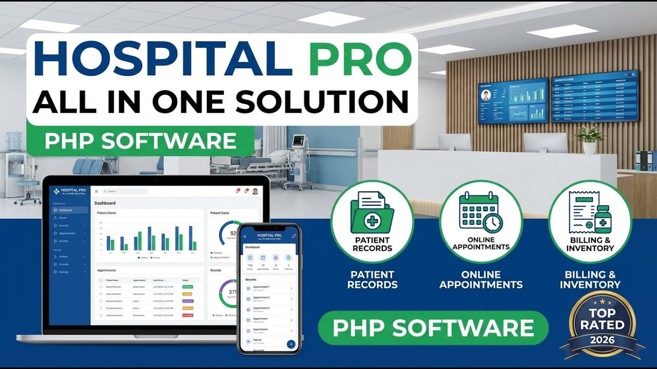 Hospital Management PHP Software Source Code - Hospital Management PHP Script