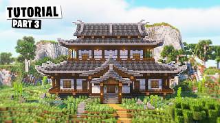 How to Build a Japanese Dojo House/Temple in Minecraft - Tutorial [Part 3]