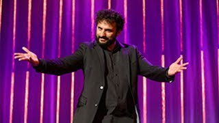 video: Nish Kumar met with boos and bread rolls for charity lunch Brexit jokes 