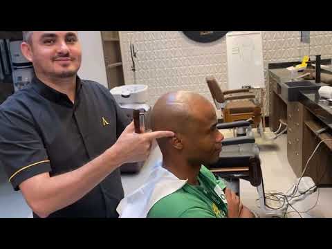 Como raspar a cabeça com Navalha | como tirar o cabelo com Gillete . Aulas