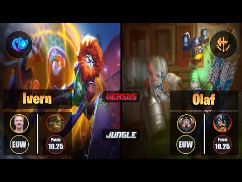 Jankos IVERN (Jungle) [Summon Aery] VS OLAF - Challenger EUW Patch 10.25