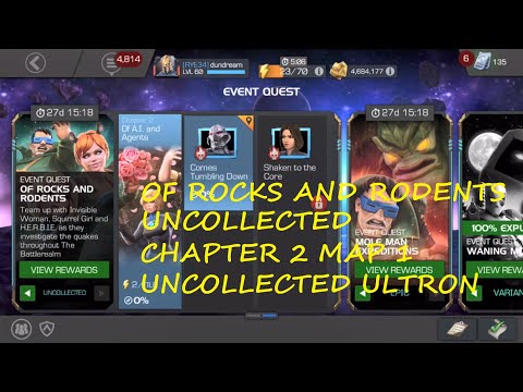 MCOC Of Rocks and Rodents Uncollected Chapter 2 Map 1 Uncollected Ultron (4 star challenge)