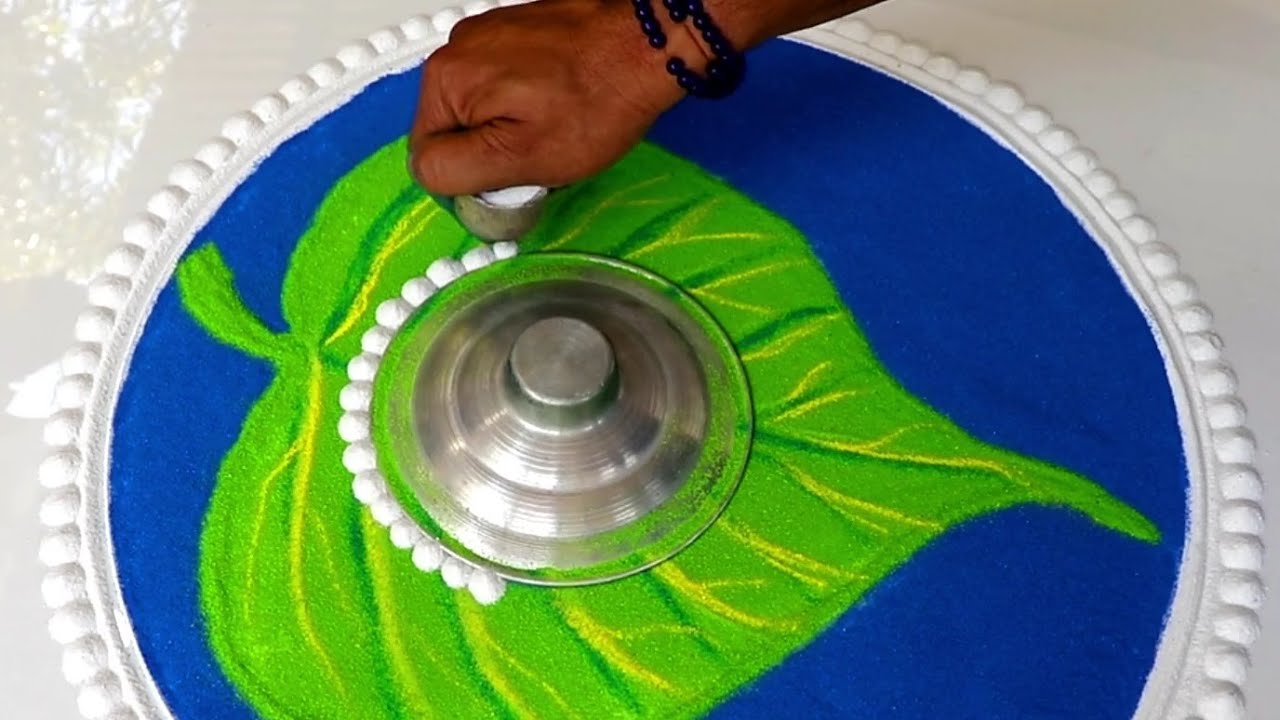 Tamil new year rangoli design by jeet rangoli