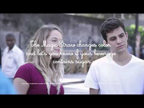 ⁣Magic straw
