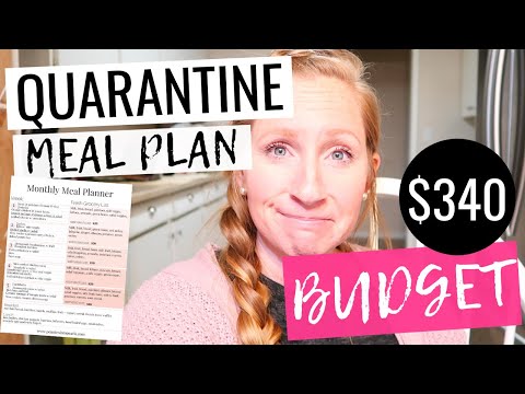 LOW BUDGET Quarantine Meal - Plan Free Printable | April 2020 Meal Plan