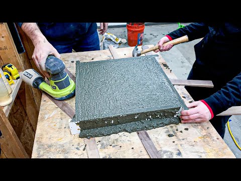 Concrete End Table / DIY Easy Woodworking Project with...