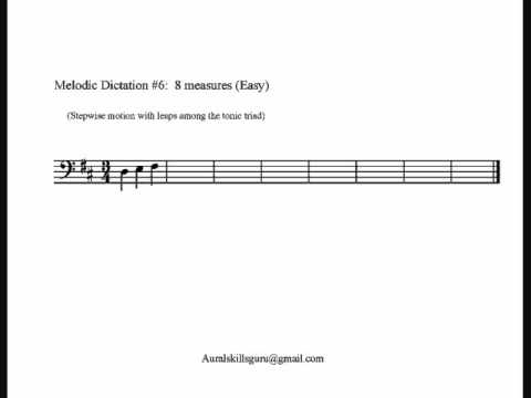 Melodic Dictation #6: Diatonic (Easy)