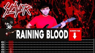 ãaaSLAYERãaa[ Raining Blood ] cover by Masuka | LESSON | GUITAR TAB