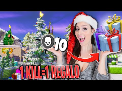 OGNI KILL su Fortnite apriamo un REGALO di Natale *Spacchettiamo*