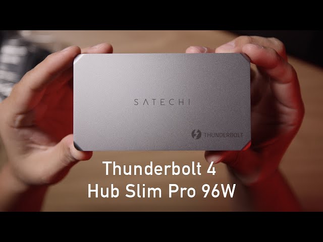 Vídeo relacionado con SATECHI Docking Station 6 en 1 Thunderbolt 4 Slim Hub Pro con 4 Puertos a 40 Gbps, 8K o Doble 4K, Carga PD 96W, 1x USB 3.2 Gen2, para MacBook Air y Pro, Portátil y más