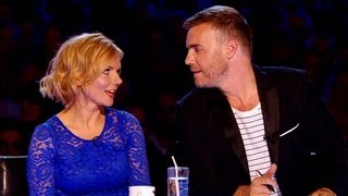 FIGHT! Watch Geri VS Gary in the battle of the bands - The X Factor UK 2012