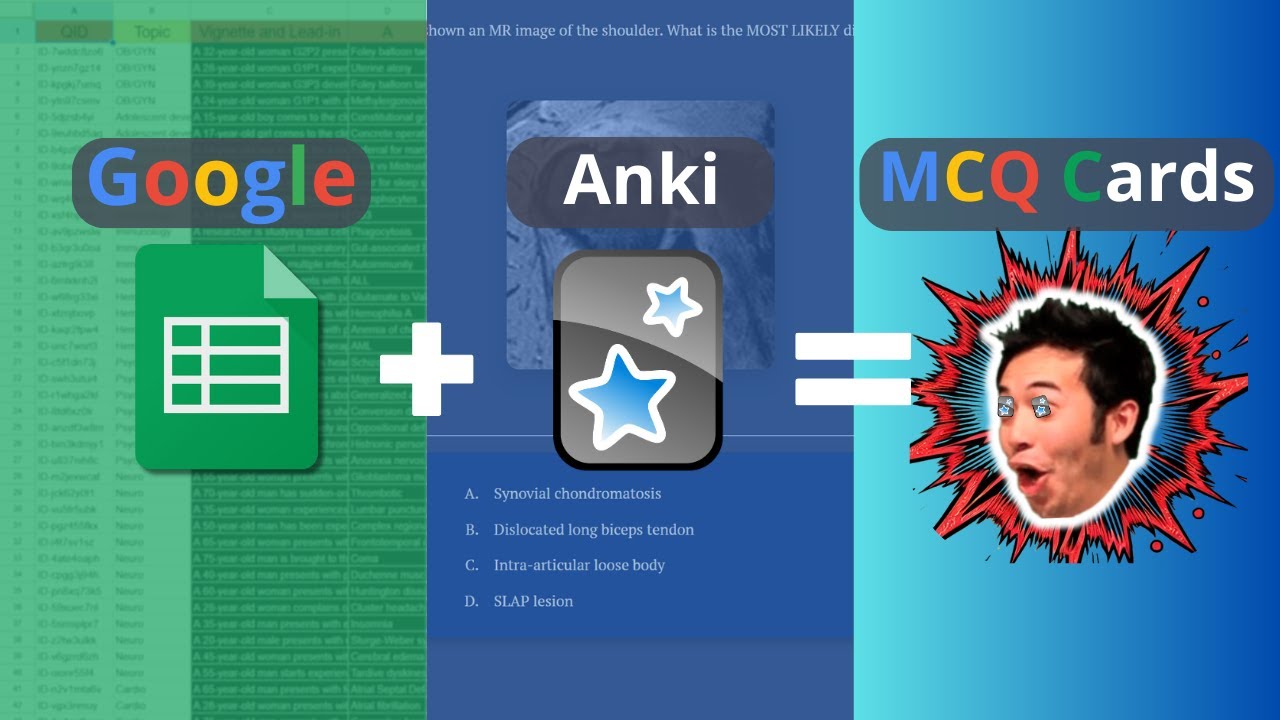 Bulk Creating MCQ Flashcards in Anki