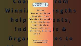 Gallup Strengths-Based Coaching for Students, Individuals & Organizations #corporate #student #coach