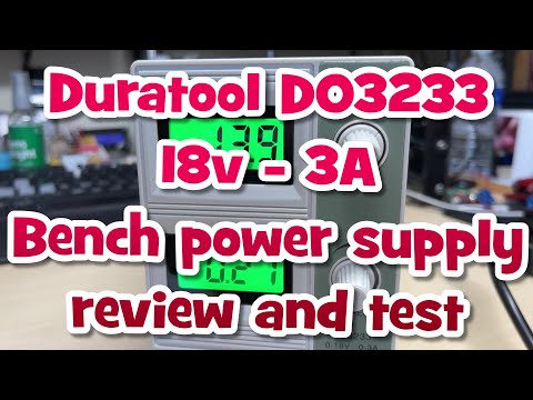 EP 103 - Duratool D03233 Bench power supply - review and test.