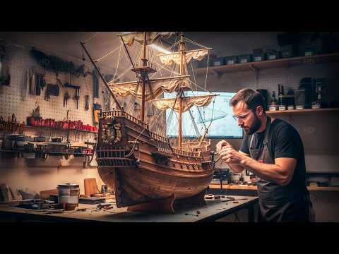 MAN Spends 1,800 HOURS Building an ULTRA-REALISTIC Scale Ship by @modelshipbuilder-tanaka