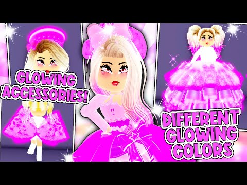 How To Make GLOWING ACCESSORIES And SKIRTS in DIFFERENT COLORS in Royale High School!
