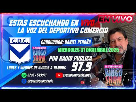 Emisión en directo de Club Comercio, Bingo Show Navideño..Santa Sylvina Chaco