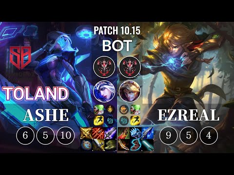 SB TolanD Ashe vs Ezreal Bot - KR Patch 10.15