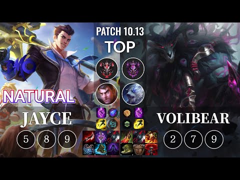 DMO Natural Jayce vs Volibear Top - KR Patch 10.13