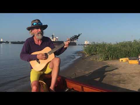 John Ruskey sings "The Sky is a River" with Tinyboatsession Season 3 on the Mississippi River